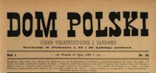 Dom Polski : pismo beletrystyczne i naukowe 1888 N.20