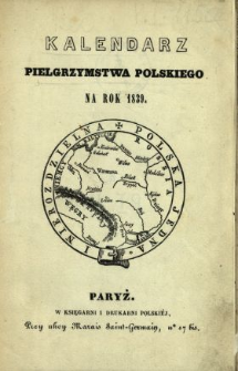 Kalendarz Pielgrzymstwa Polskiego na Rok 1839