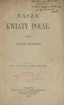 Nasze kwiaty polne