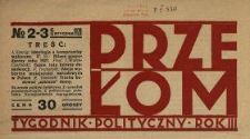 Przełom : tygodnik polityczno-społeczny 1928 N.2-3