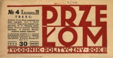 Przełom : tygodnik polityczno-społeczny 1928 N.4