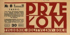 Przełom : tygodnik polityczno-społeczny 1928 N.8