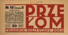 Przełom : tygodnik polityczno-społeczny 1928 N.15