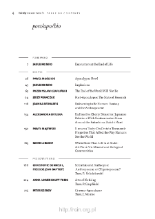 Teksty Drugie Nr 1 (2020), Table of contents