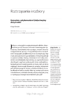 Komunizm, antykomunizm i (nie)uchwytny złoty środek