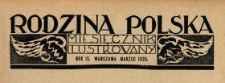 Rodzina Polska : miesięcznik ilustrowany z dodatkiem: Dział Kobiecy : wydawnictwo Kongregacji Misyjnej ks. ks. Pallotynów 1935 N.3