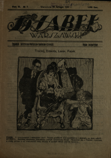 Djabeł Warszawski : tygodnik satyryczno-polityczno-społeczno-literacki : organ bezpartyjny 1920 N.7