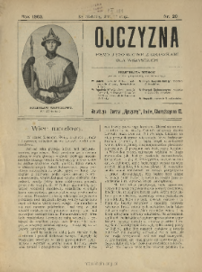 Ojczyzna : pismo tygodniowe z obrazkami dla wszystkich 1903 N.20