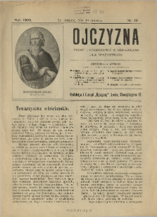 Ojczyzna : pismo tygodniowe z obrazkami dla wszystkich 1903 N.16