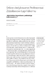 „Idzie żołnierz borem lasem, podskakując sobie czasem […]”.