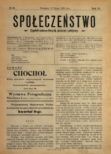 Społeczeństwo : tygodnik naukowo-literacki, społeczny i polityczny 1909 N.12