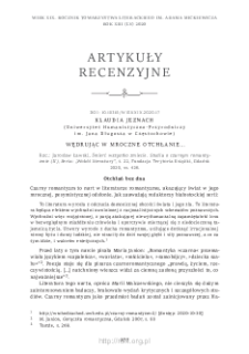 Wędrując w mroczne otchłanie… Rec.: J. Ławski, Śmierć wszystko zmiecie. Studia o czarnym romantyzmie (II)