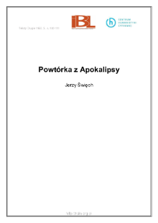 Powt&oacute;rka z Apokalipsy