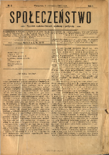 Społeczeństwo : tygodnik naukowo-literacki, społeczny i polityczny 1907 N.2