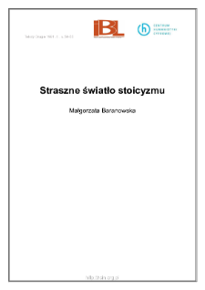 Straszne światło stoicyzmu