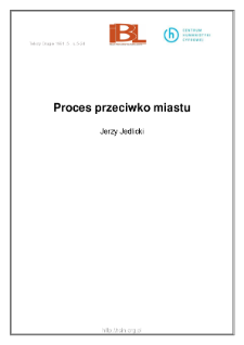 Proces przeciwko miastu