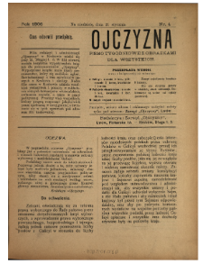 Ojczyzna : pismo tygodniowe z obrazkami dla wszystkich 1906 N.4