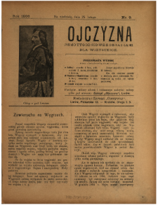 Ojczyzna : pismo tygodniowe z obrazkami dla wszystkich 1906 N.9