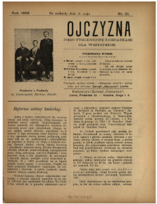 Ojczyzna : pismo tygodniowe z obrazkami dla wszystkich 1906 N.21