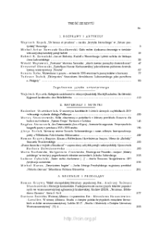 Pamiętnik Literacki, Z. 2 (2022), Spis treści