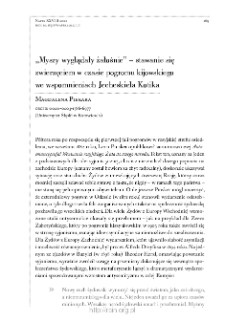 &bdquo;Myszy wyglądały żałośnie&rdquo; &ndash; stawanie się zwierzęciem w czasie pogromu kijowskiego we wspomnieniach Jecheskiela Kotika