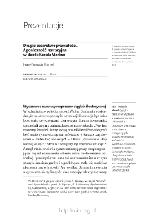 Drugie cesarstwo przeszłości. Agoniczność narracyjna w dziele Karola Marksa