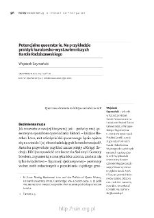 Potencjalne queerstorie. Na przykładzie praktyk kuratorsko-wystawienniczych Karola Radziszewskiego