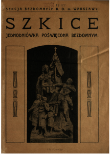 Szkice : jednodni&oacute;wka poświęcona bezdomnym