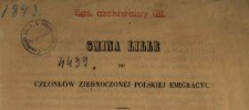 Gmina Lille do członk&oacute;w Zjednoczonej Polskiej Emigracyi.
