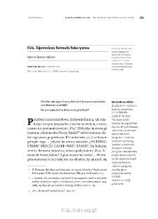 F24. Tajemnicza formuła futuryzmu