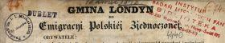 Gmina Londyn do Emigracyi Polski&eacute;j Zjednoczon&eacute;j.