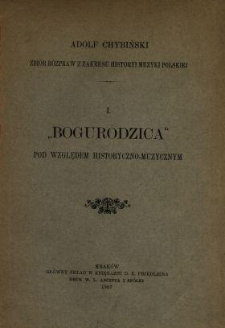 "Bogurodzica" pod względem historyczno-muzycznym