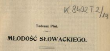 Młodość Słowackiego