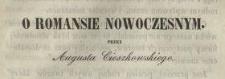 O romansie nowoczesnym