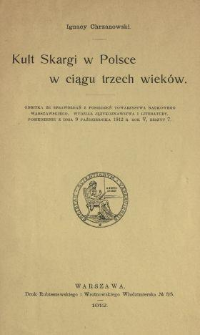 Kult Skargi w Polsce w ciągu trzech wieków