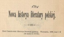 Nowa historya literatury polskiej