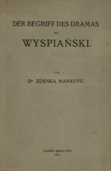 Der Begriff des Dramas bei Wyspiański