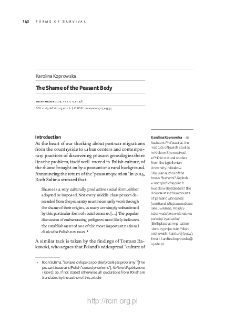 The Shame of the Peasant Body.