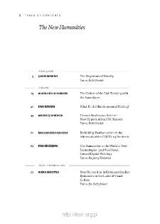 Teksty Drugie vol. 2 (2023) - Special Issue - English Edition, Table of contents