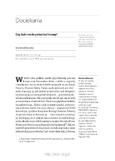 Czy żubr może pokochać krowę?