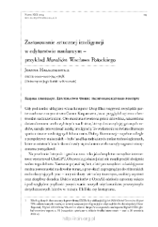 Zastosowanie sztucznej inteligencji w edytorstwie naukowym – przykład „Moraliów” Wacława Potockiego.