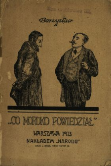 Co Mordko powiedział? : historyjki wielce ucieszne a zarazem bardzo smutne