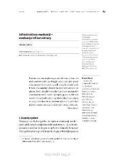Infrastruktury ewaluacji – ewaluacja infrastruktury