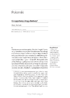 Co wypychamy z brygu Banbury?