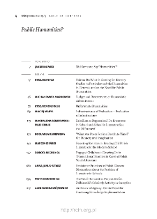 Teksty Drugie Nr 3 (2025), Table of contents