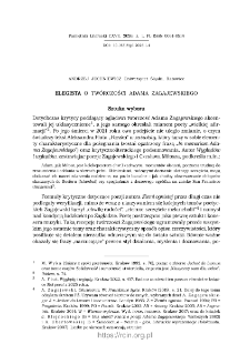 Elegista. O tw&oacute;rczości Adama Zagajewskiego.