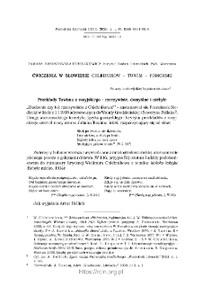 Ćwiczenia w słowiesie. Chlebnikow &ndash; Tuwim&ndash; Pomorski.