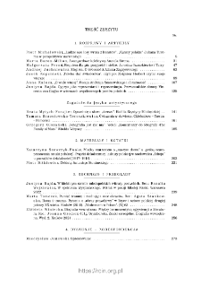 Pamiętnik Literacki, Z. 1 (2026), Spis treści