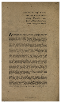Actum in Curia Regia Varsaviensi Die Vigesima Octava Mensis Novembris, Anno Domini, Millesimo Septingentesimo Octuagesimo Octavo : [Incipit:] 5to. Karność, posłuszeństwo, Musztra, Ubi&oacute;r oszczędny, a do podobieństwa Stroiu Polskiego zbliżony ...
