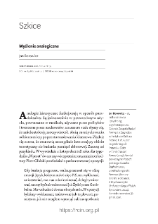 Myślenie analogiczne.